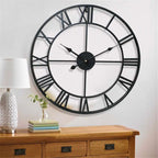 Roman Numeral Metal Wall Clock, product photo 4