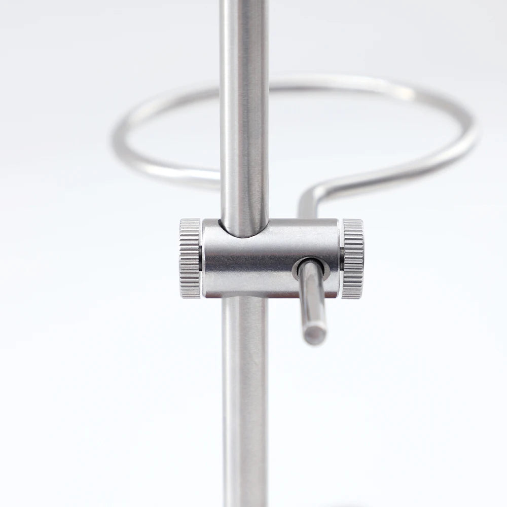 Height-Adjustable Pour-Over Coffee Stand, Rotating Metal Drip Stand for Filter Coffee and Tea