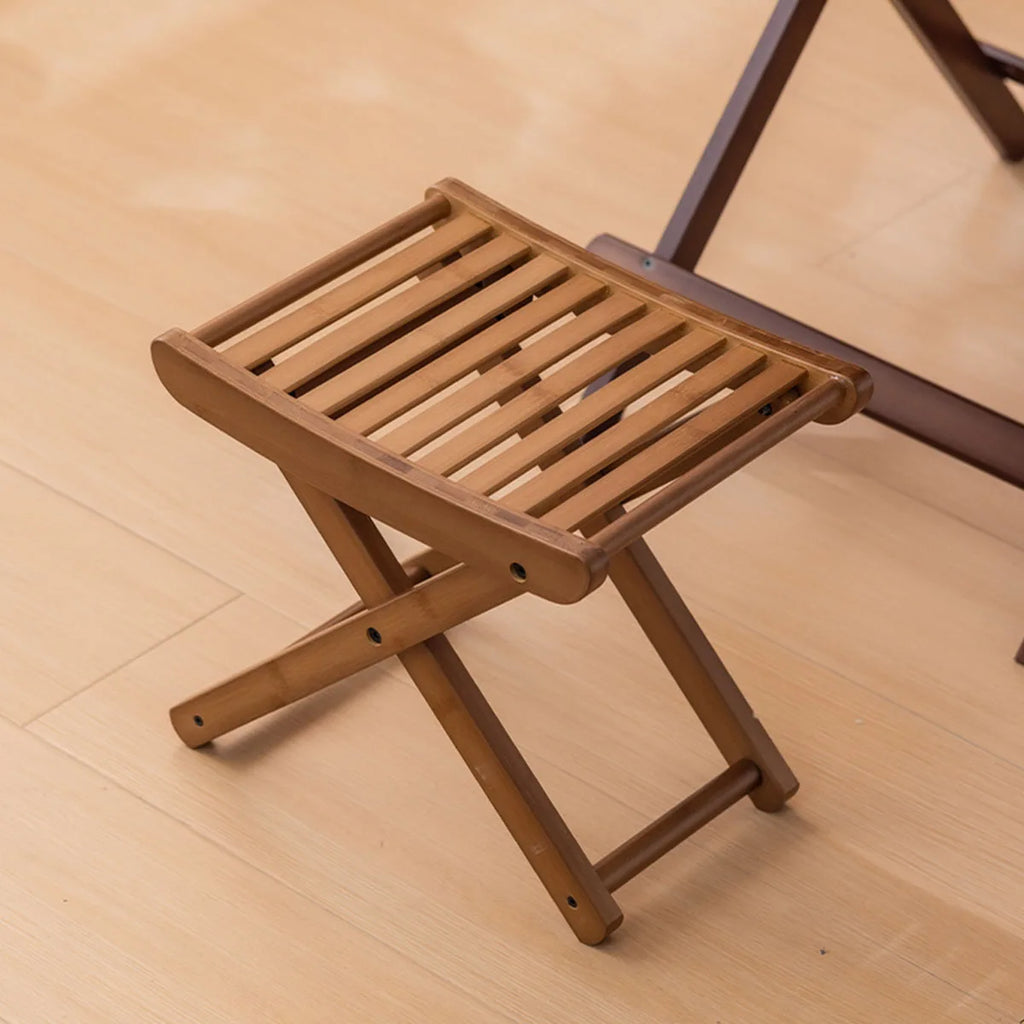 Folding Bamboo Shower Stool, product photo 1