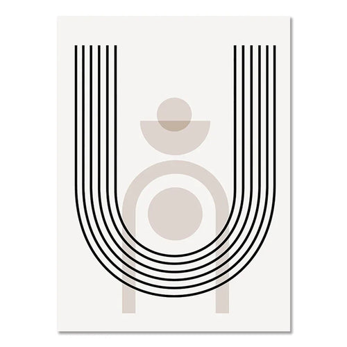 Abstract Boho Line Art Posters, product photo 1