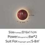 Round Cream Wall Lamp, product photo 9