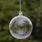 Clear Christmas Ornaments, Ball and Bell Tree Ornaments for Christmas Tree, Ball or Bell