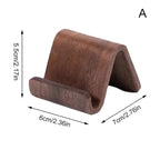 Wooden Phone Stand, Vintage-Style Desk Holder for Smartphones