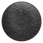 Matte Textured Ceramic Dinner Plate, Round Serving Plate for Steak, Pasta and Grilled Dishes, Black or White, Two Sizes