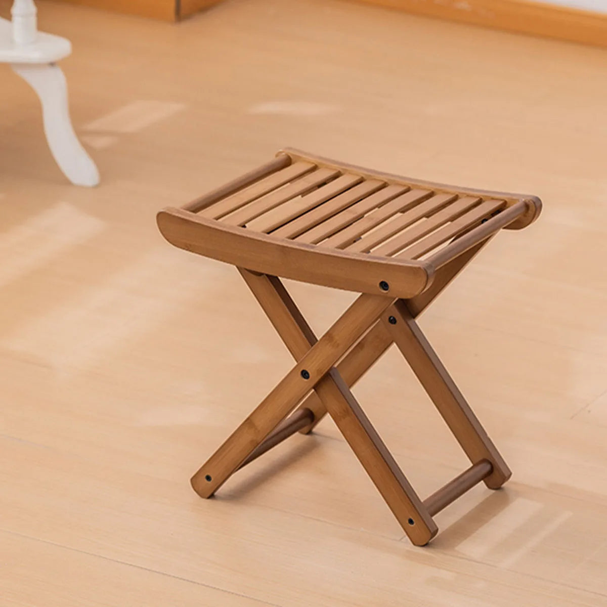 Folding Bamboo Shower Stool, product photo 2