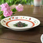Christmas Tree Ceramic Plate, Holiday Dinner and Dessert Plate for Christmas Table, Three Sizes