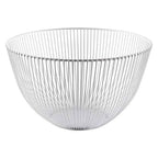 Metal Wire Fruit Bowl, Modern Countertop Basket for Fruit, Bread and Snacks, Black or White