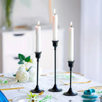 Vintage Metal Candle Holder Set of 3, product photo 2