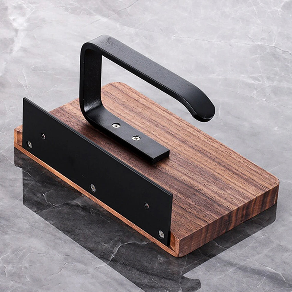 Walnut Shelf Toilet Paper Holder, product photo 3