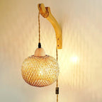Bamboo Lantern Wall Lamp, product photo 2