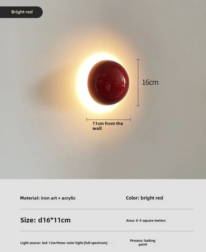 Glossy Sphere Wall Lamp, product photo 4