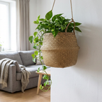 Seagrass Hanging Basket, lifestyle photo
