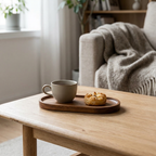 Oval Wooden Serving Platter, lifestyle photo