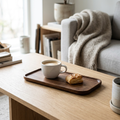 Natural Wood Serving Tray, lifestyle photo