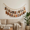 Wooden Bead Photo Garland, wall art, lifestyle photo