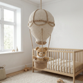 Crochet Hot Air Balloon Wall Hanging, lifestyle photo
