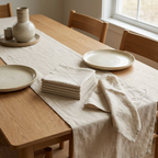 Linen Cotton Napkins Set of 6, lifestyle photo