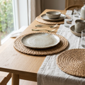 Water Hyacinth Round Placemat, lifestyle photo