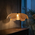 Rattan Petal Pendant Light, lifestyle photo