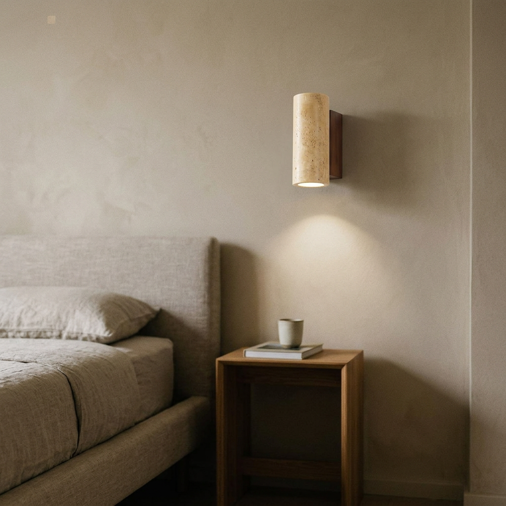 Yellow Marble Wall Sconce, lifestyle photo