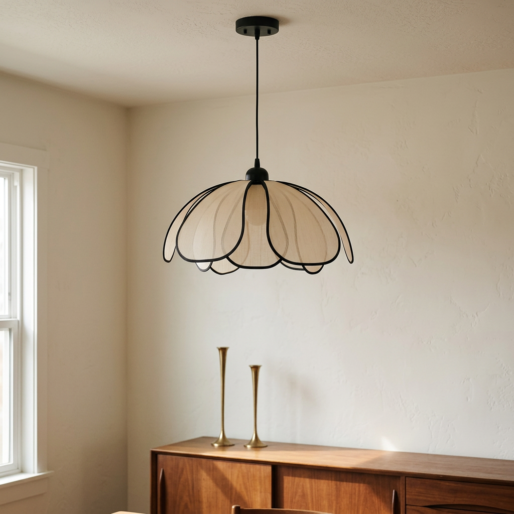 Lotus Petal Pendant Light, lifestyle photo