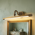 Antique Brass Mirror Light, lifestyle photo