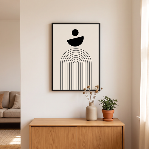 Boho Abstract Canvas Prints, wall art, lifestyle photo