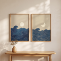 Wabi-Sabi Prints Set of 2, wall art, lifestyle photo
