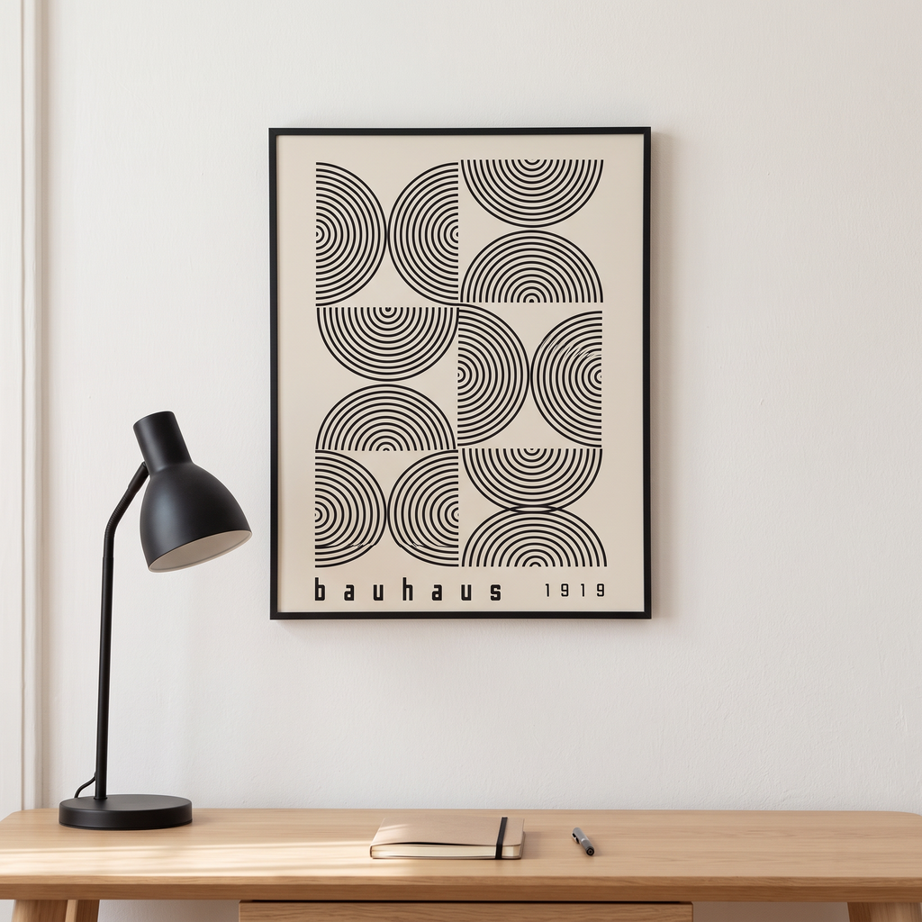 Bauhaus Exhibition Poster Prints, wall art, lifestyle photo