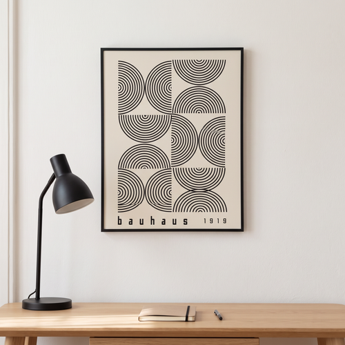 Bauhaus Exhibition Poster Prints, wall art, lifestyle photo