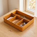 Seagrass Desk Basket, lifestyle photo