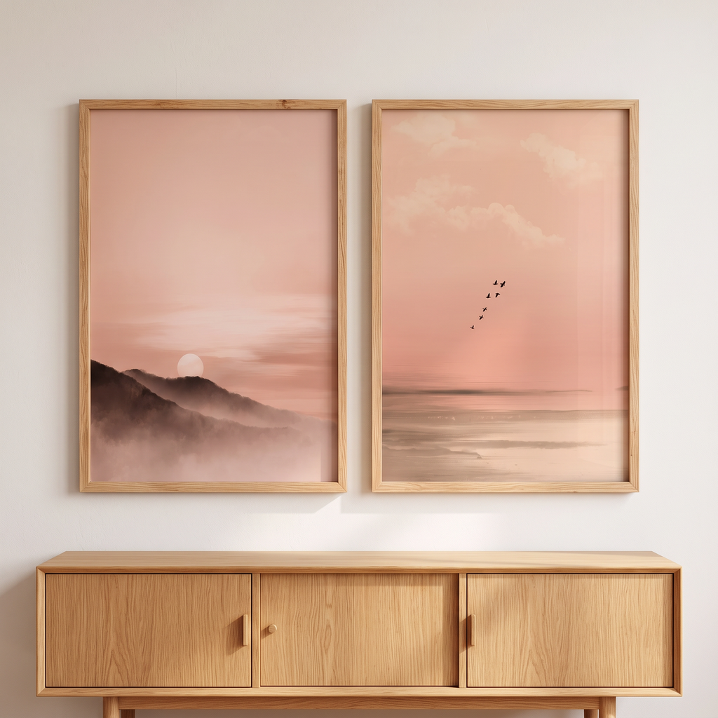 Wabi-Sabi Prints Set of 2, lifestyle photo