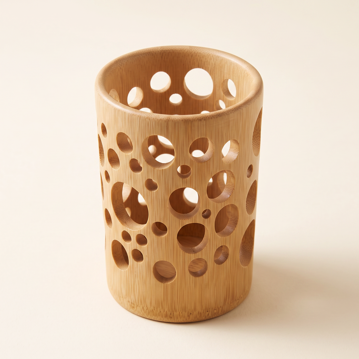 Bamboo Brush Holder, product photo