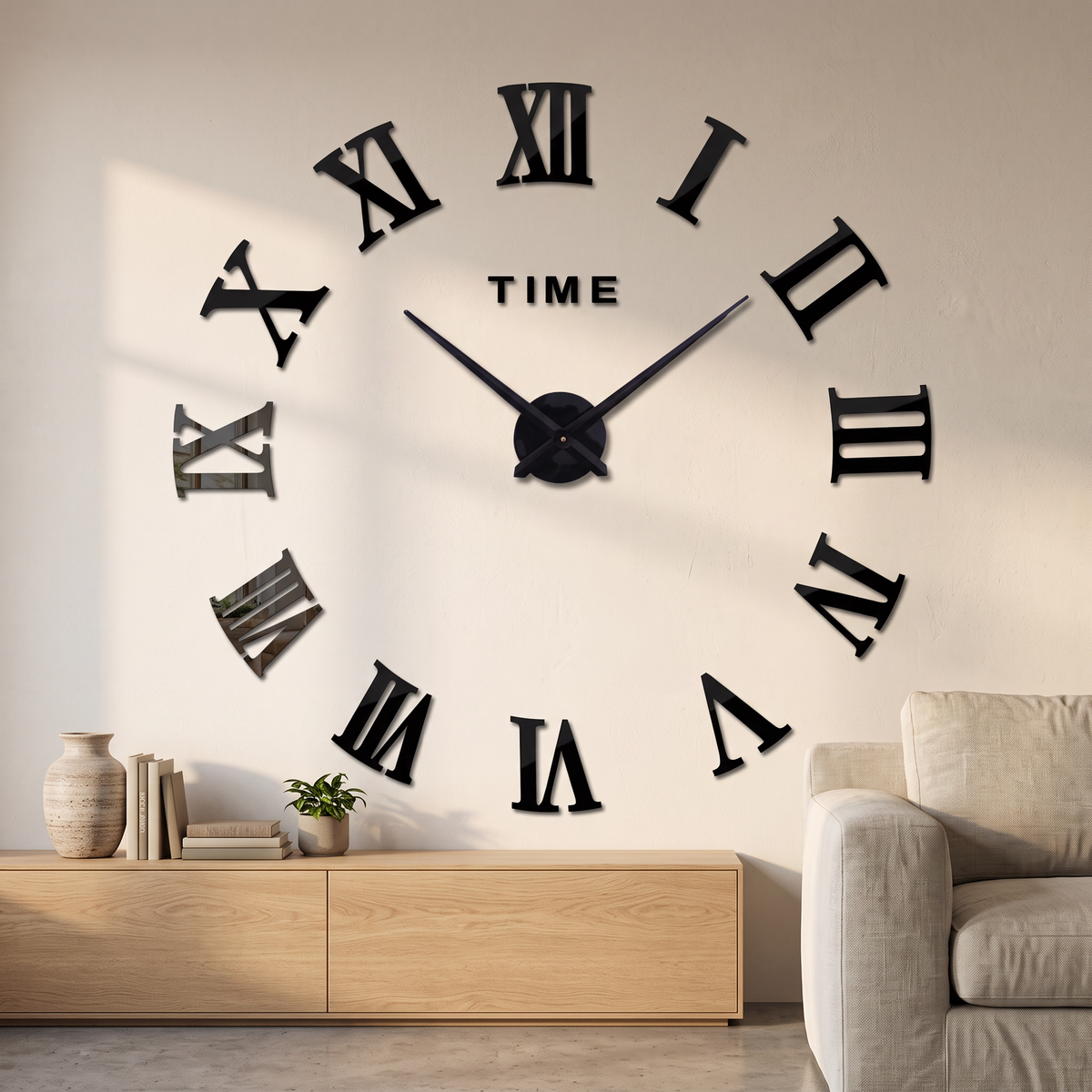 Giant 3D DIY Wall Clock, lifestyle photo