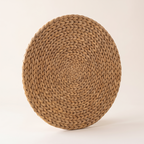 Water hyacinth round placemat, product photo