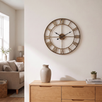 Large Roman Numeral Wall Clock, lifestyle photo