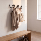 Wave Wall Coat Rack, lifestyle photo