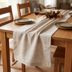 Faux Linen Table Runner, lifestyle photo