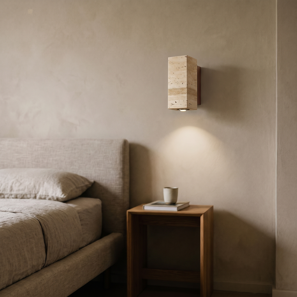 Yellow Marble Wall Sconce, lifestyle photo