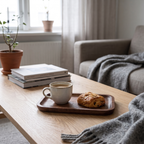 Walnut Wood Serving Tray, lifestyle photo