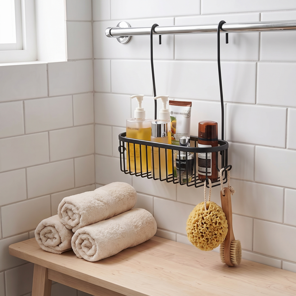 Hanging Shower Caddy, lifestyle photo