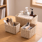 Paper Rope Storage Baskets Set of 3, lifestyle photo