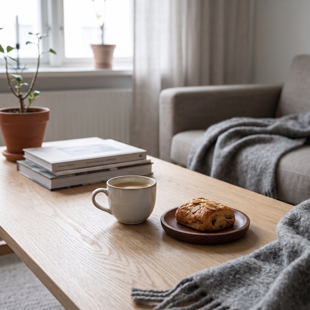 Walnut Wood Serving Tray, lifestyle photo