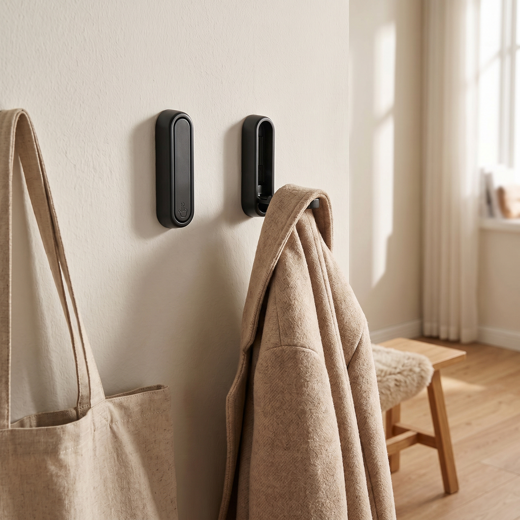 Folding Wall Hooks Set of 2, lifestyle photo