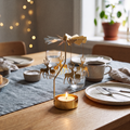 Rotating Metal Candle Carousel, lifestyle photo