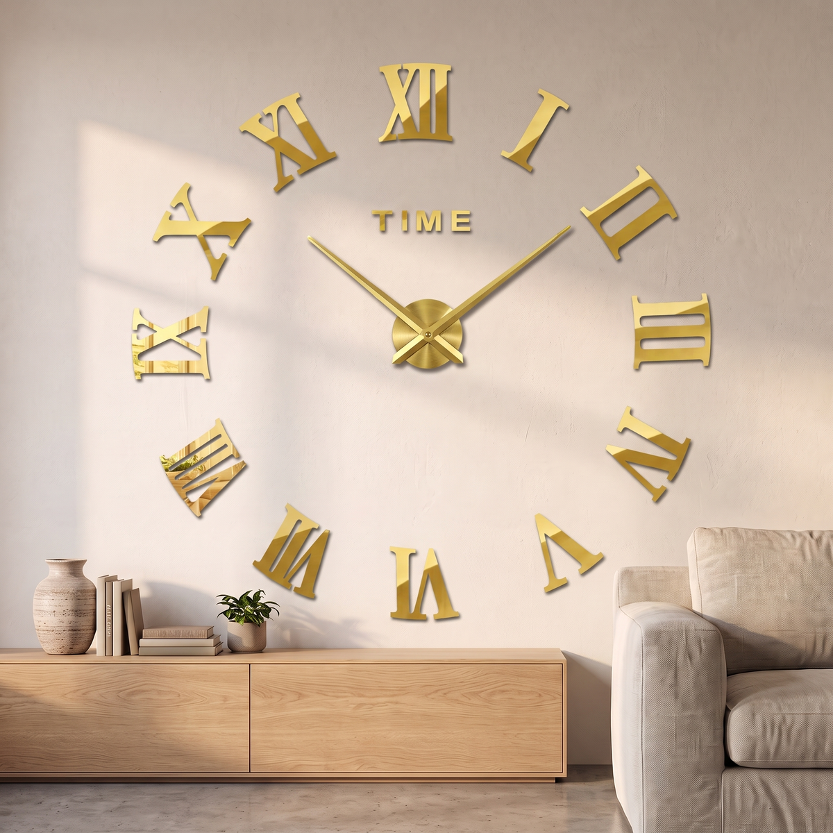 Giant 3D DIY Wall Clock, lifestyle photo