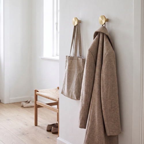 Brass Wall Hooks, lifestyle photo