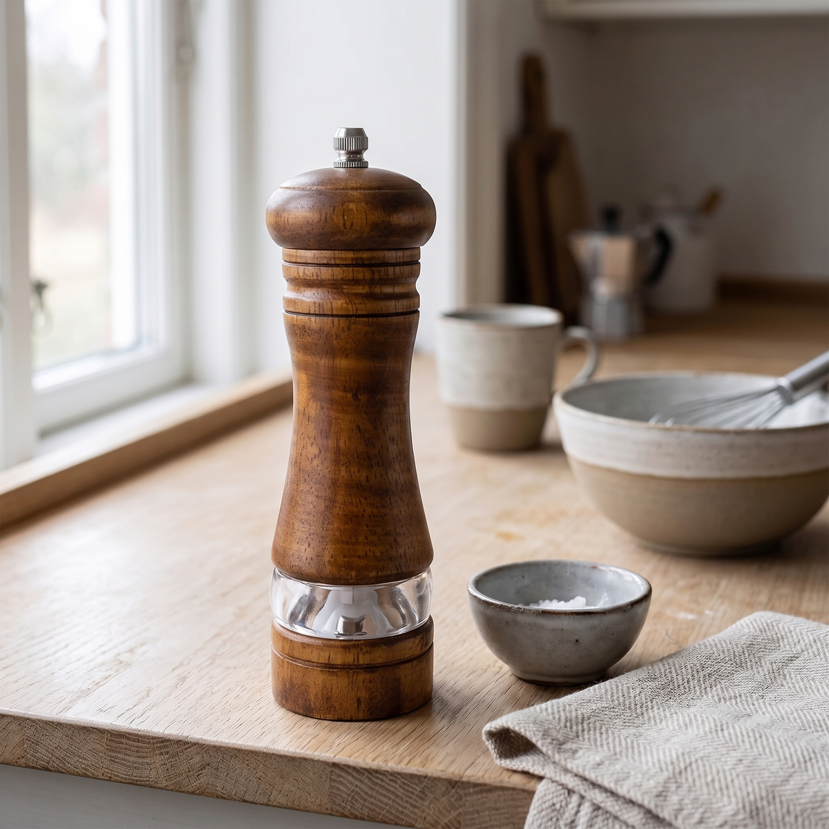 Wooden Pepper Mill, lifestyle photo