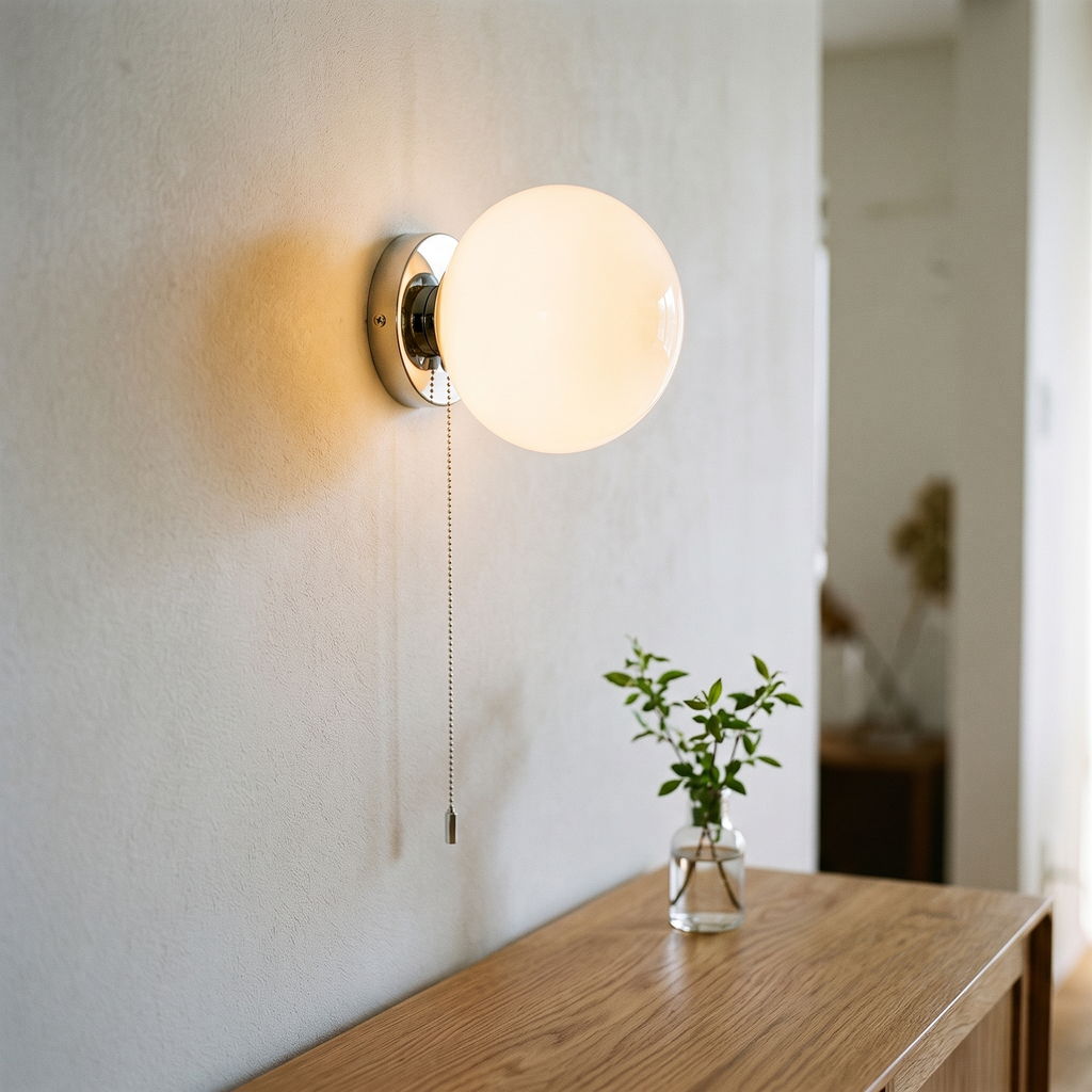 Glass Ball Wall Sconce, lifestyle photo