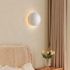 Round Cream Wall Lamp, lifestyle photo